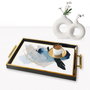Aberto Design Bandeja de Vidrio 50 x 29 x 3.5 cm Decoración Hogar Servir Elegancia